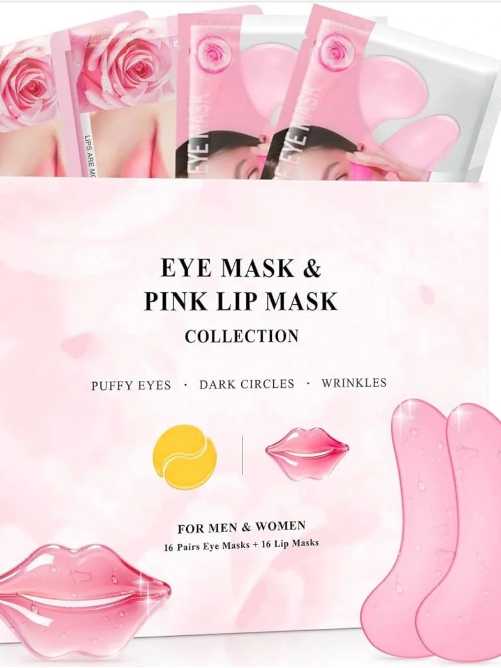 32 pairs Hydrating Eye & Lip Mask Set